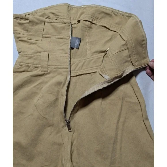 MURCI Size 4 Cotton Khaki Strapless Jumpsuit NEW - Picture 15 of 16